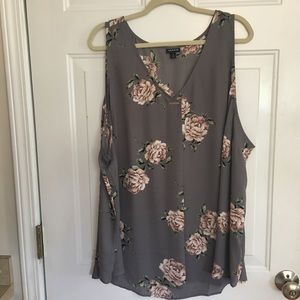 Torrid sleeveless chiffon top